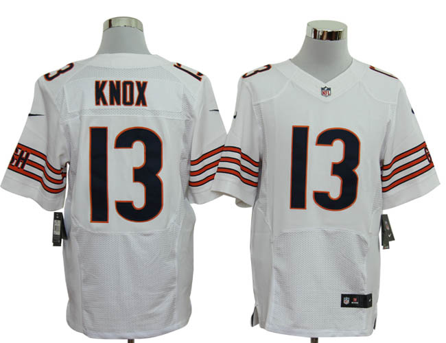 Chicago Bears 13 Houston Johnny Knox Nike white NFL NFL Elite Jersey